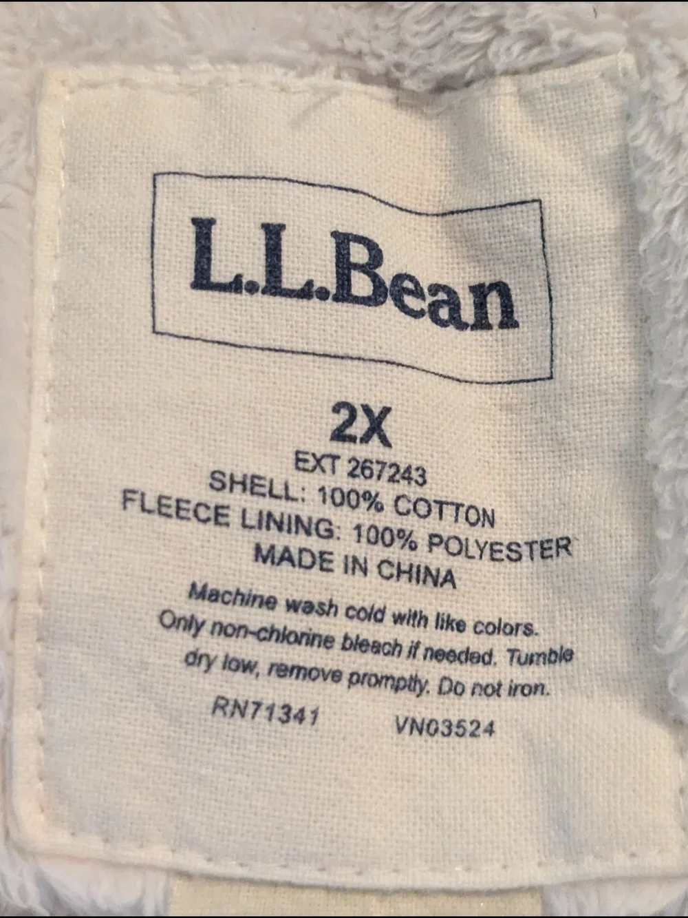L.L. Bean Purple Plaid Sherpa Fleece Lined Flannel LS Button Front Shacket